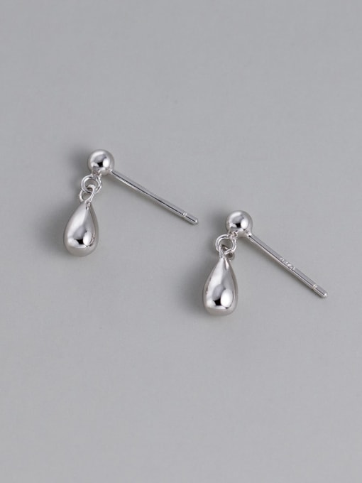 Rosh 925 Sterling Silver Water Drop Minimalist Drop Earring 2