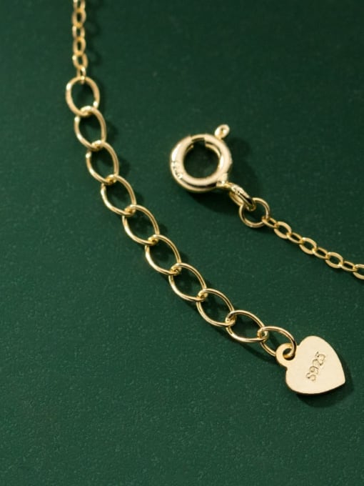 Rosh 925 Sterling Silver Cubic Zirconia Heart Dainty Link Bracelet 3