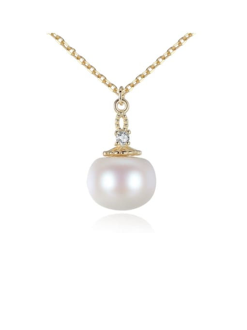 CCUI 925 Sterling Silver Freshwater Pearl Pendant Necklace 0