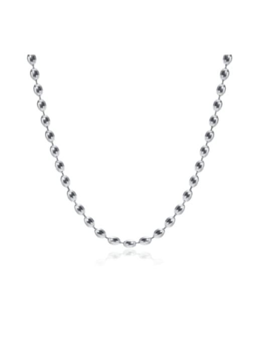 CONG Stainless steel Hip Hop Beaded Chain Necklace