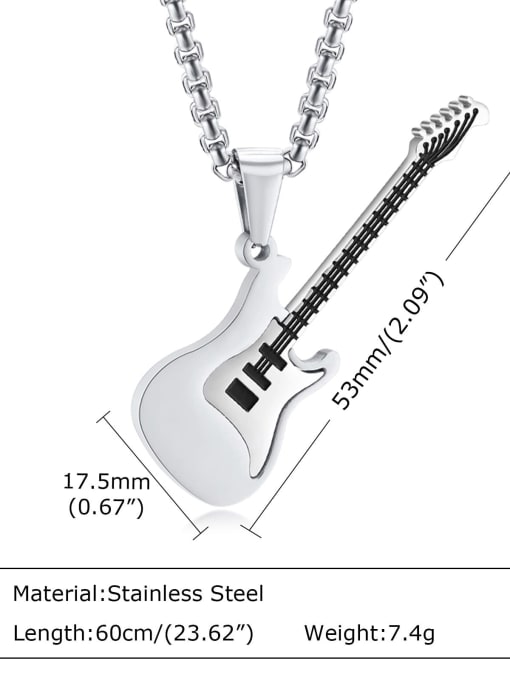 Steel color pendant +chain 60cm Stainless steel Irregular Hip Hop Necklace