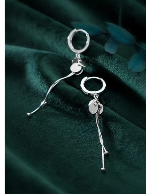 Rosh 925 sterling silver tassel minimalist threader earring 3
