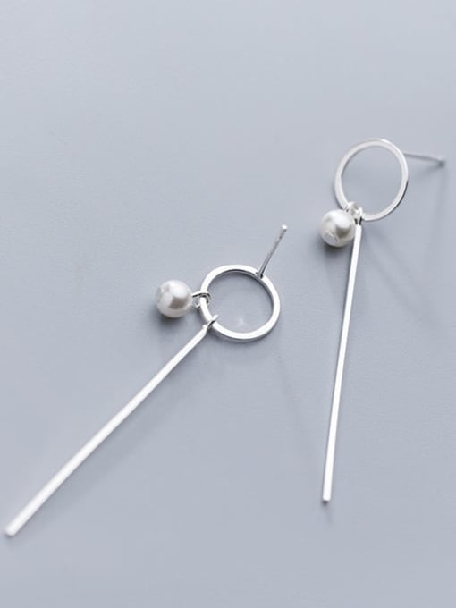Rosh 925 Sterling Silver Geometric Minimalist Drop Earring 1