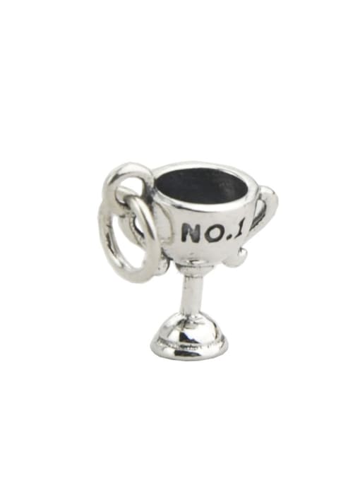 SHUI Vintage Sterling Silver With Simple Retro Trophy DIY Accessories 2