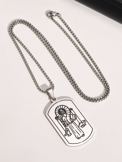 CONG Stainless steel Hip Hop Geometric Pendant 1