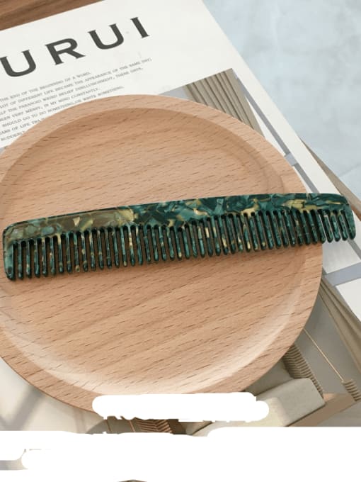 K052 emerald green Cellulose Acetate Minimalist Geometric Hair Comb