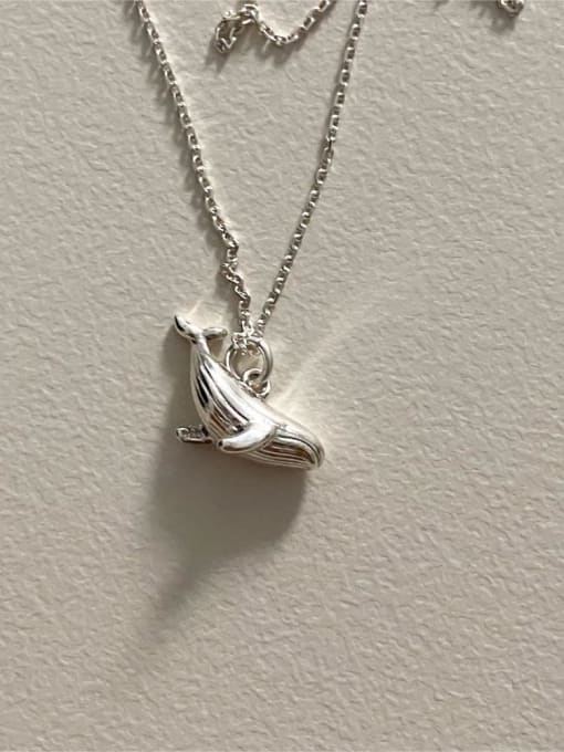 Boomer Cat 925 Sterling Silver Whale Trend Necklace 1