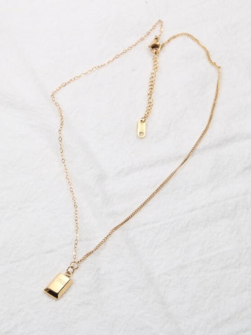 GROSE Titanium Steel Letter Vintage  Hollow Chain  necklace 1