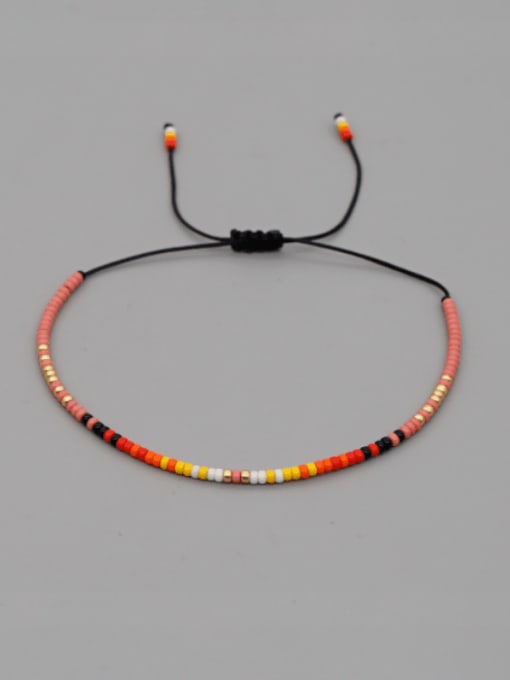 MI B200580C Miyuki Millet Bead Multi Color Bohemia Handmade Weave Bracelet