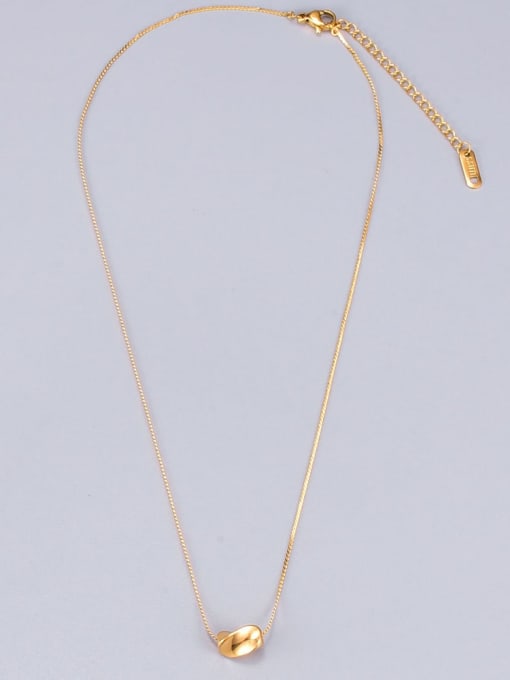 A TEEM Titanium smooth  Irregular Vintage Necklace 1