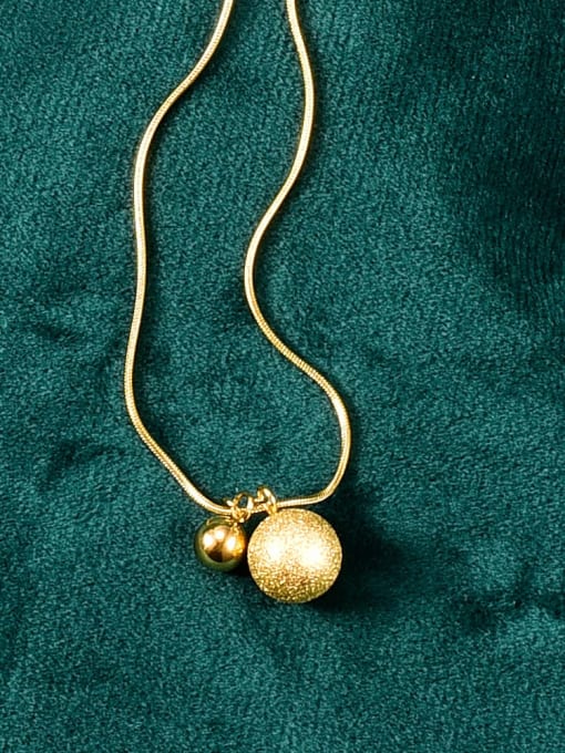 A TEEM Titanium round Ball Minimalist pendant  Necklace 1