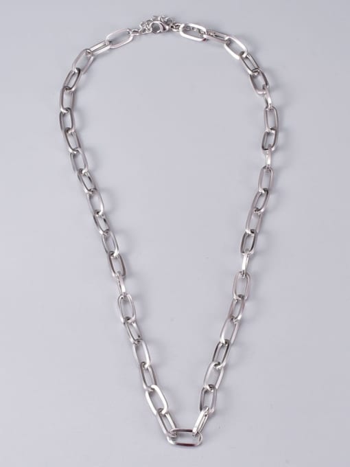 A TEEM Titanium Steel Geometric Minimalist Necklace 3