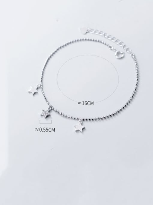 Rosh 925 sterling silver star minimalist beaded bracelet 2