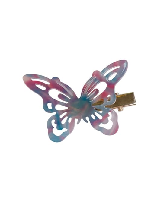 Chimera Cellulose Acetate Cute Butterfly Alloy Hair Barrette 4
