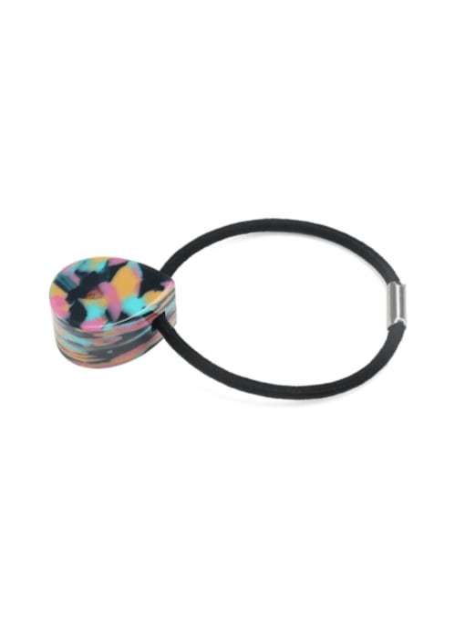 Dazzling color Cellulose Acetate Minimalist Oval Hair Rope