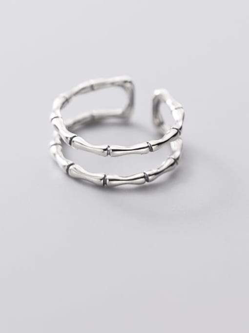 Rosh 925 Sterling Silver Round Minimalist Stackable Ring 0