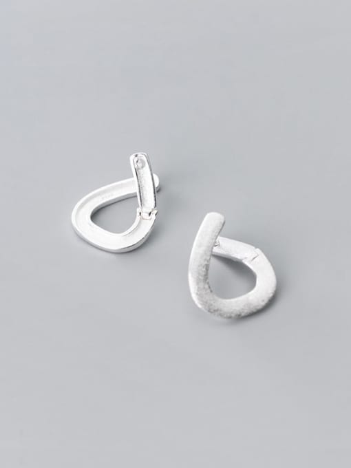 Rosh 925 Sterling Silver Geometric Minimalist Stud Earring 2