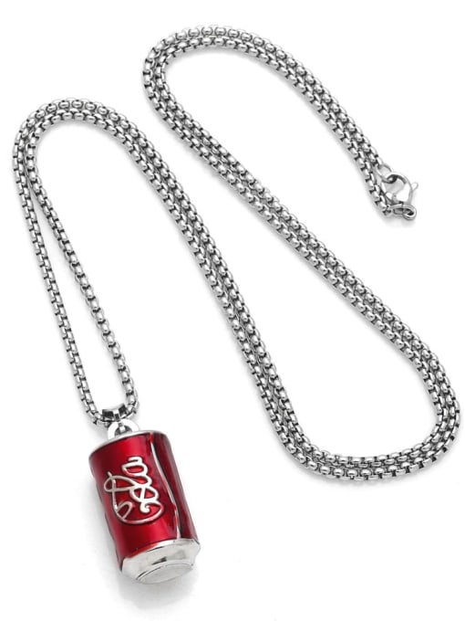 CC Stainless steel Chain Alloy Pendant Irregular Hip Hop Long Strand Necklace