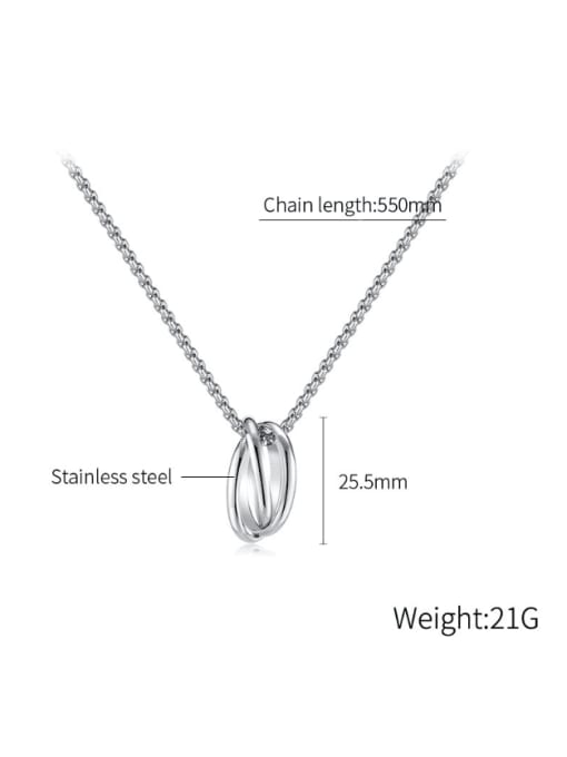 Open Sky Stainless steel Geometric Minimalist Necklace 2