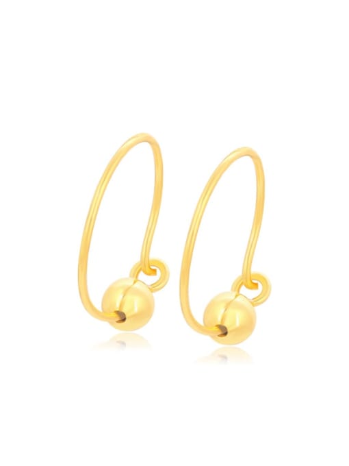 24K gold plating Alloy Geometric Minimalist Hoop Earring