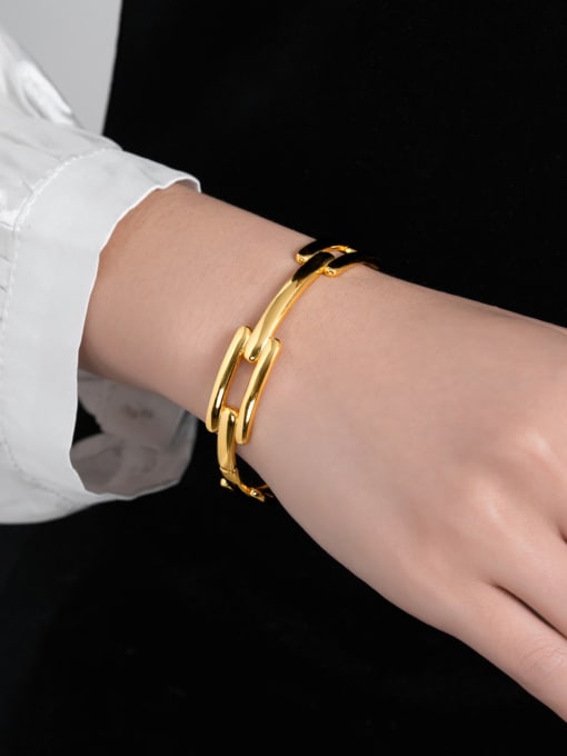 XBOX 925 Sterling Silver Geometric Minimalist Band Bangle 1