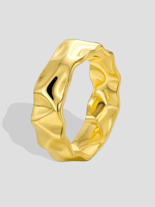 CHARME Brass Geometric Minimalist Band Ring 1