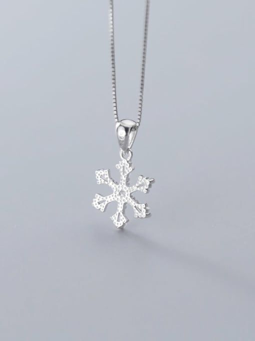 Rosh 925 Sterling Silver Snowflake Diamond Pendant  (no chain) 4