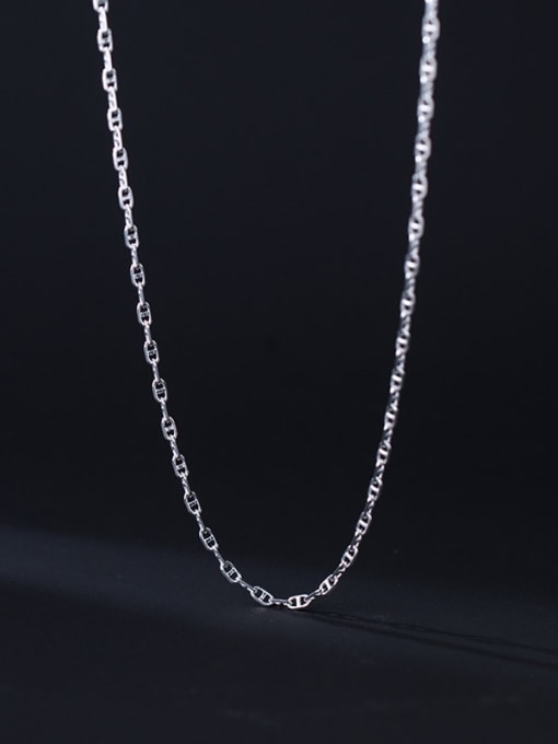 Rosh 925 Sterling Silver Irregular Minimalist Necklace 1