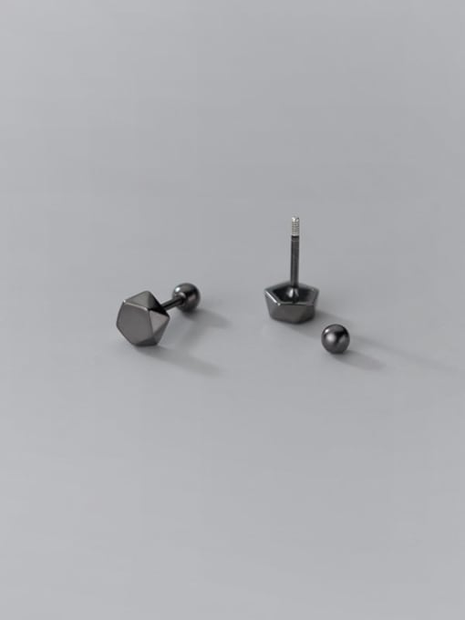 Rosh 925 Sterling Silver Geometric Minimalist Stud Earring 3