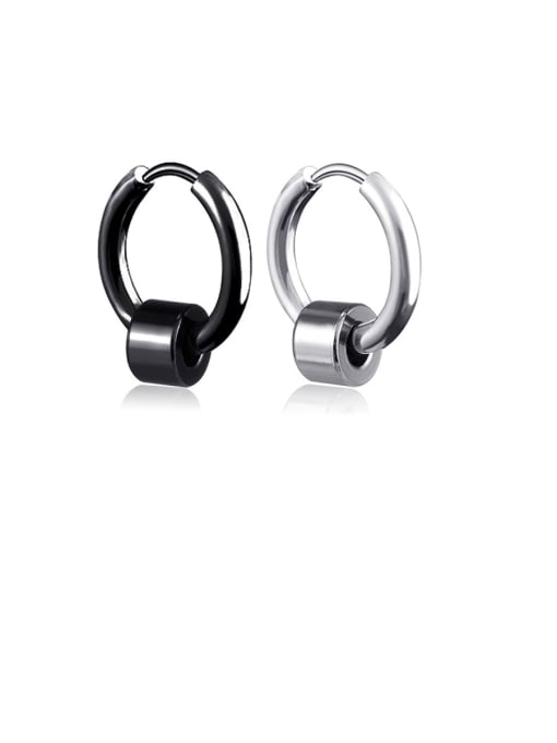 BSL Titanium Round Minimalist Stud Earring 3