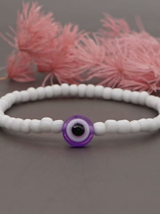 QT B210005A Glass beads Multi Color Bohemia Handmade Beaded Bracelet