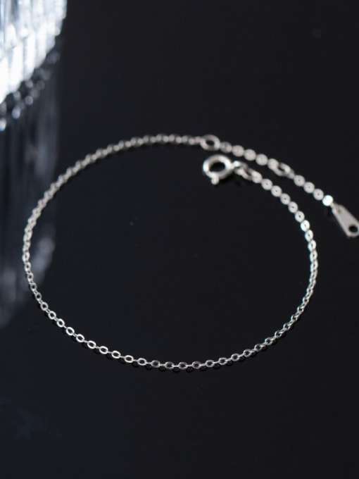 Rosh 925 Sterling Silver Irregular Minimalist Link Bracelet 0