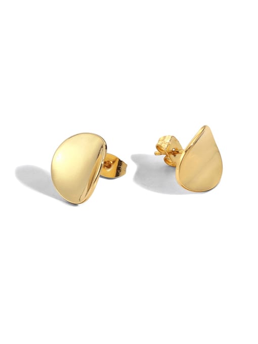 CHARME Brass Geometric Vintage Stud Earring 0