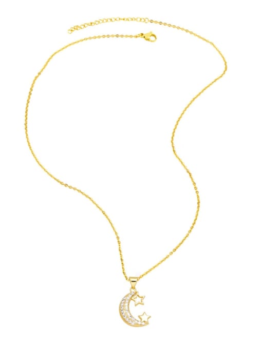CC Brass Cubic Zirconia Star Vintage Necklace 4