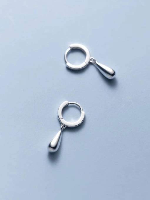 Rosh 925 Sterling Silver Water Drop Minimalist Drop Earring 0