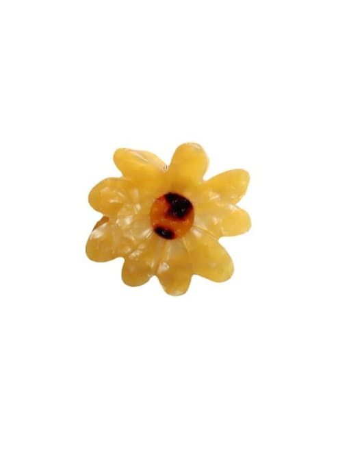 Chimera Cellulose Acetate Cute Flower Alloy Jaw Hair Claw 3