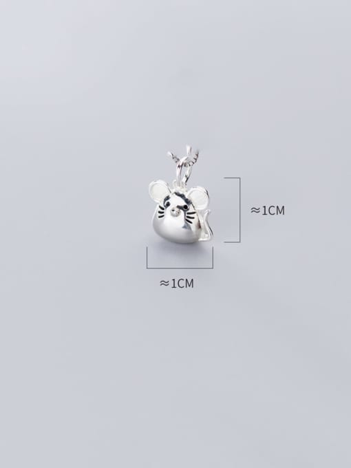 Rosh 925 Sterling Silver With Platinum Plated Cute Mouse Pendants 2