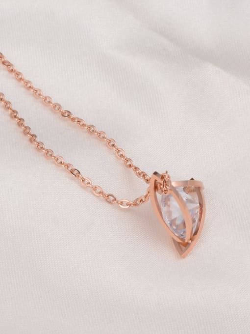 A TEEM Titanium Triangle Diamond   Necklace 1