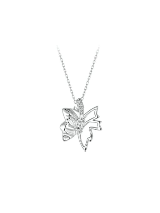 Jare 925 Sterling Silver Hollow Butterfly Minimalist Necklace 3