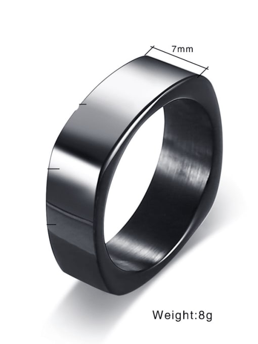 CONG Stainless steel Geometric Minimalist Band Ring 1