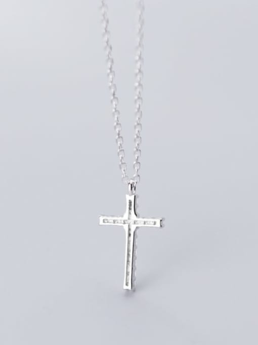 Rosh 925 Sterling Silver With Platinum Plated Fashion Cross Necklaces 3