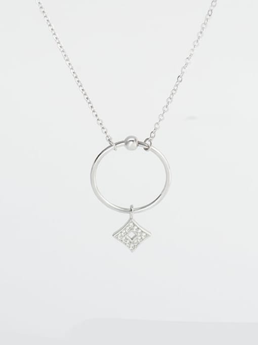 XBOX 925 Sterling Silver   Geometric Minimalist Necklace 0