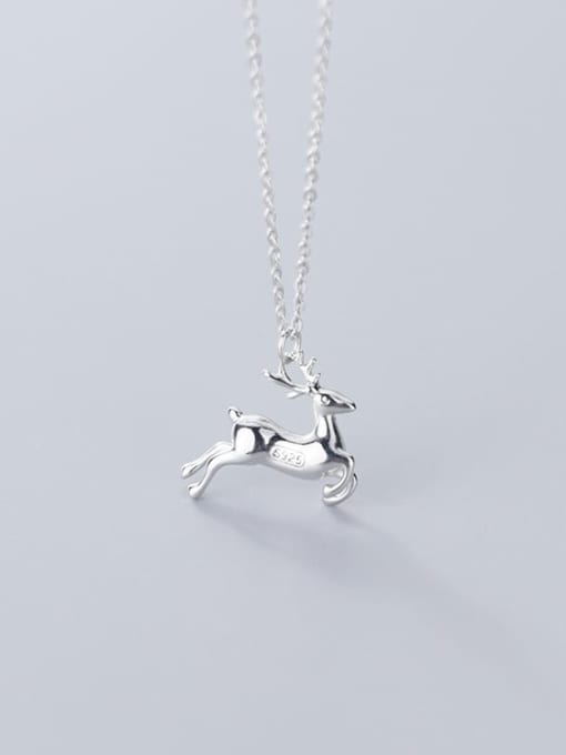 Rosh 925 Sterling Silver Deer Minimalist Necklace 3