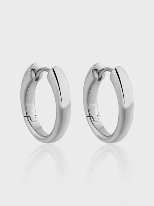 DAKA 925 Sterling Silver Geometric Minimalist Hoop Earring 3