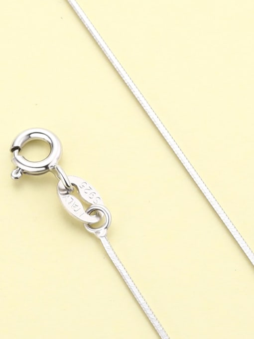 snake bone chain 925 Sterling Silver Minimalist  Chain