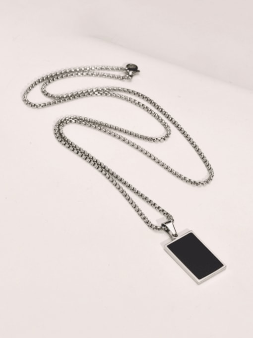 CONG Stainless steel Hip Hop Geometric Pendant