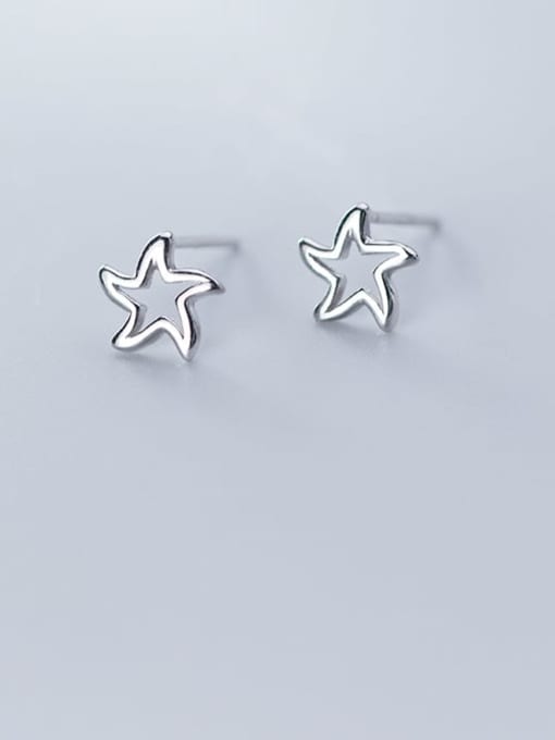 Rosh 925 Sterling Silver Star Minimalist Stud Earring 1