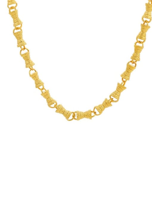 24K Gold Plated Alloy Geometric Trend Necklace