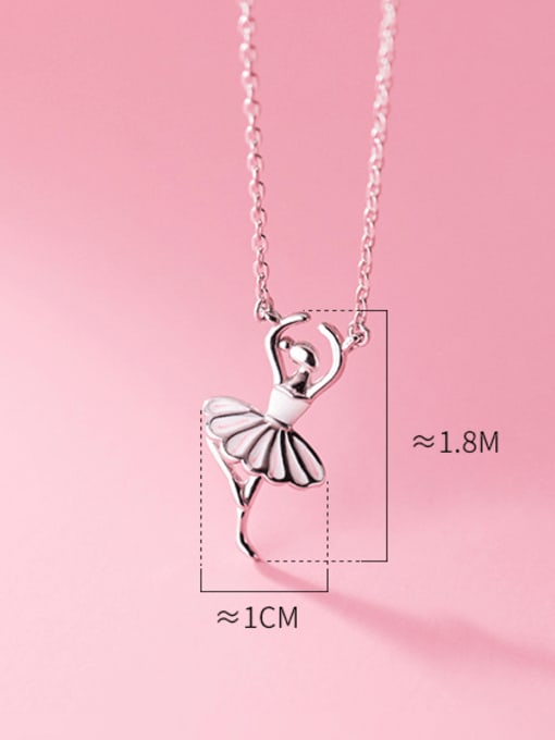 Rosh 925 Sterling Silver  Cute Angel Pendant Necklace 3