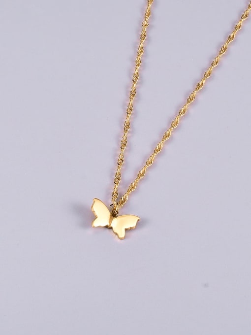 A TEEM Titanium  Minimalist Butterfly pendant Necklace 2